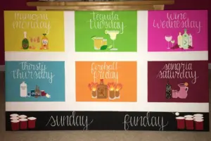 Funny Names for the Days of the Week Drinking