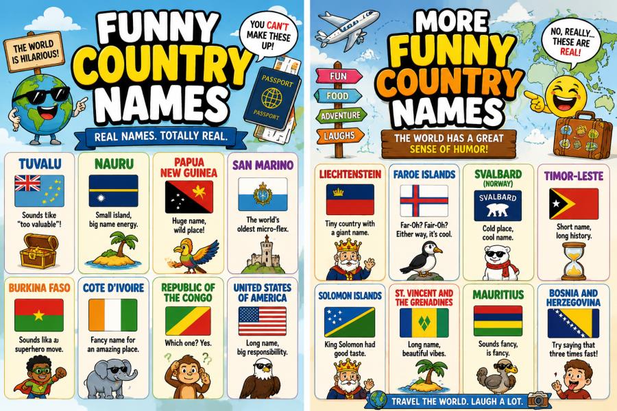 Funny Country Names