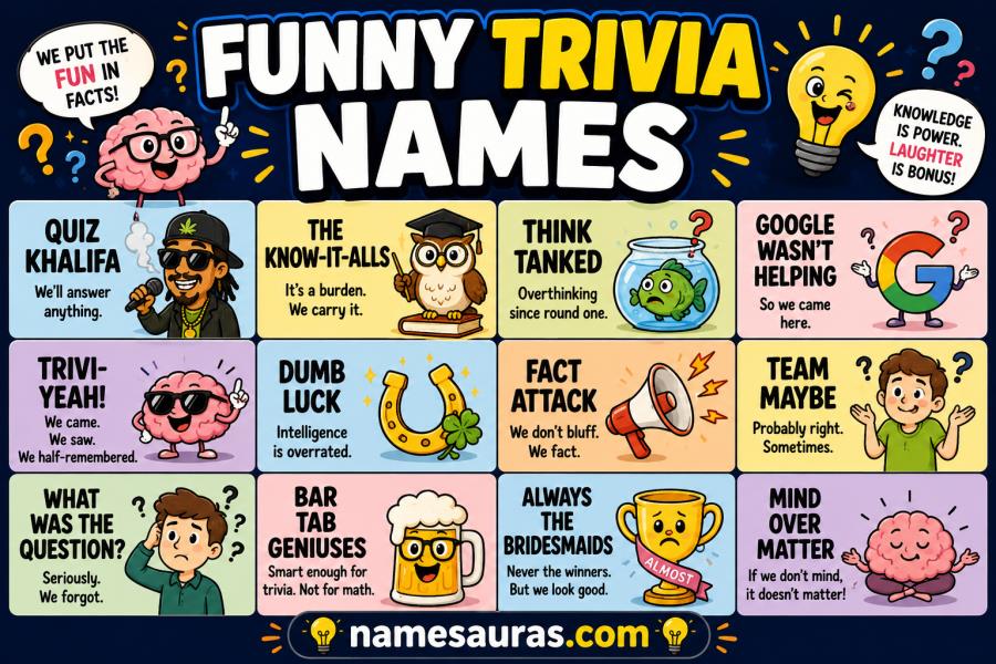funny trivia names